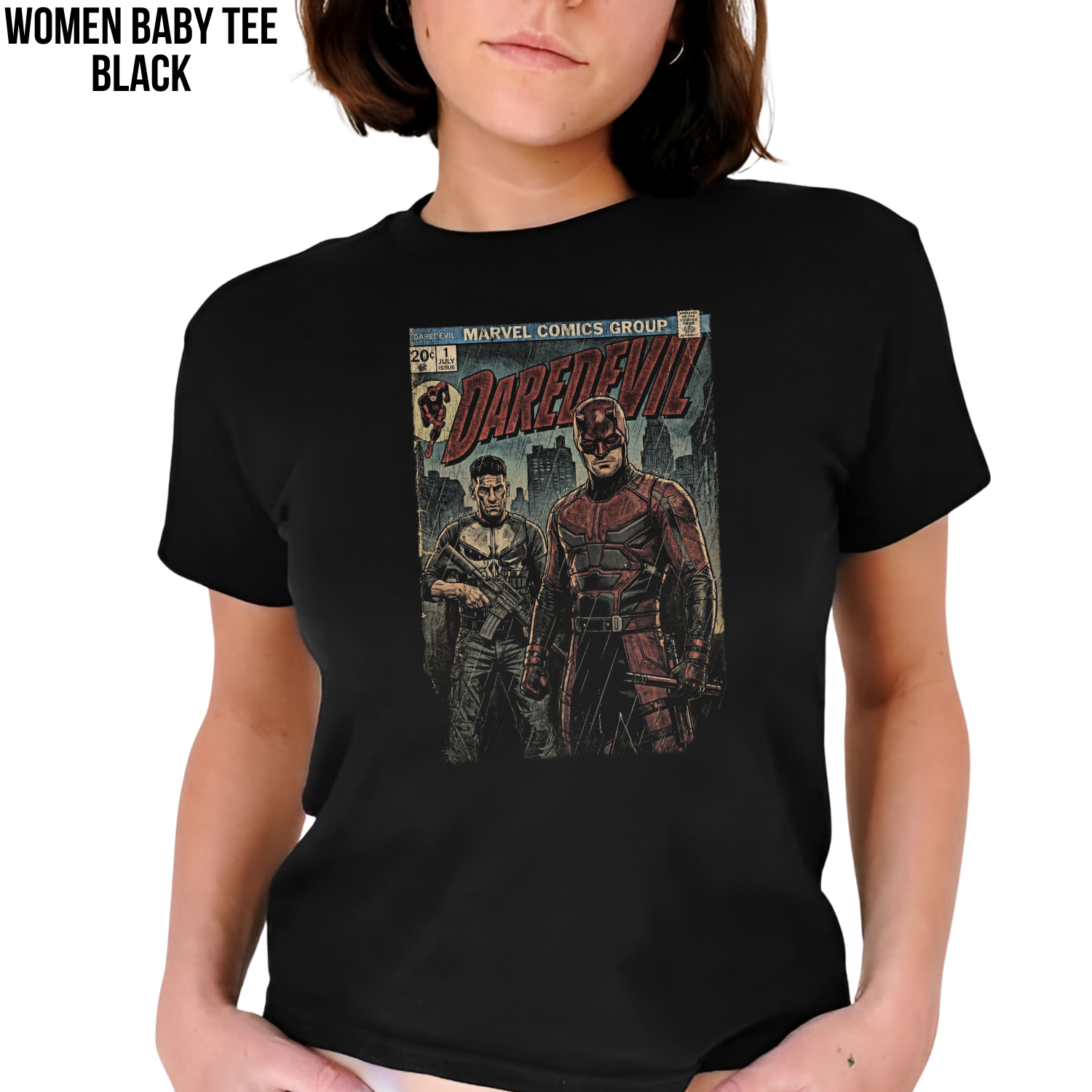 Vintage Daredevil Comic Shirt: Marvel Punisher Tee