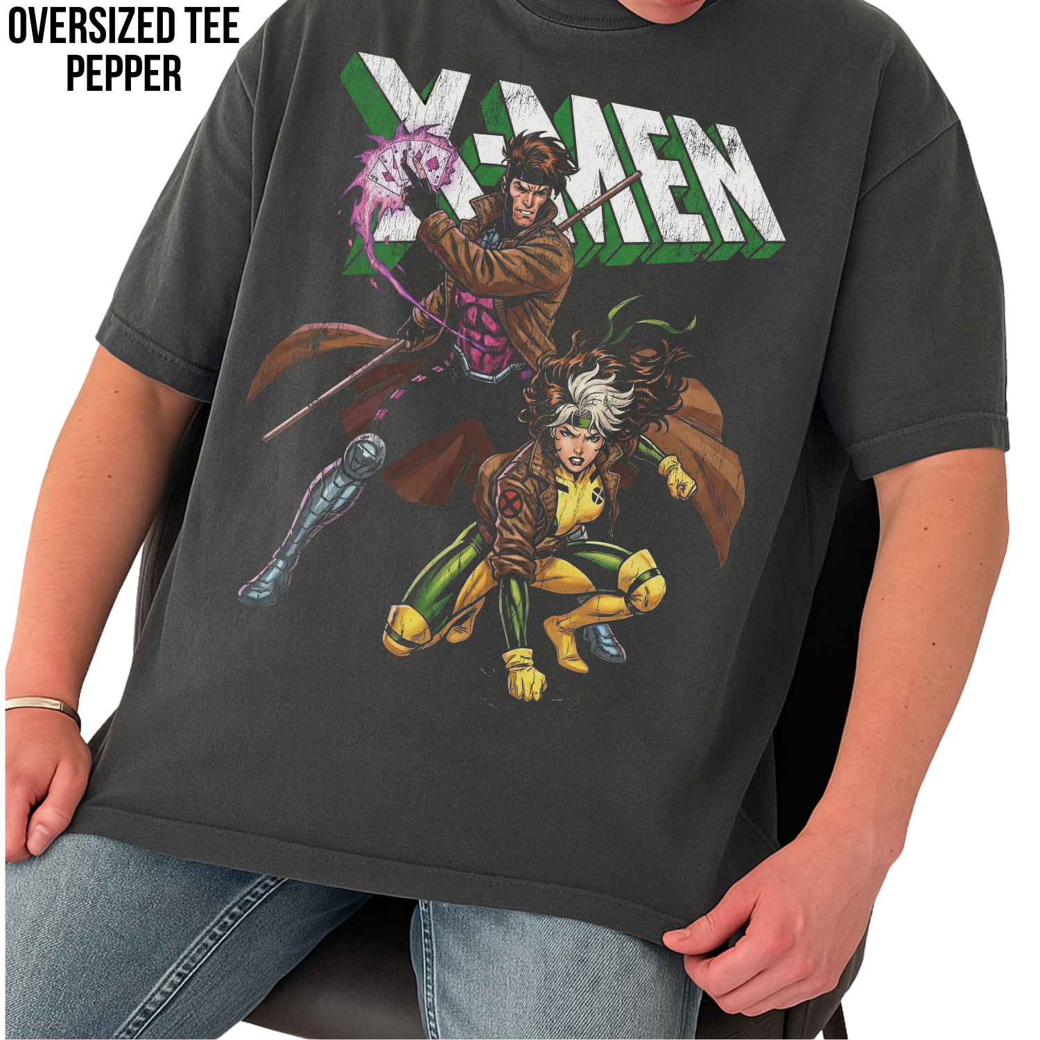 Marvel X-Men Gambit Rogue Shirt - Retro Marvel Mutant Tee
