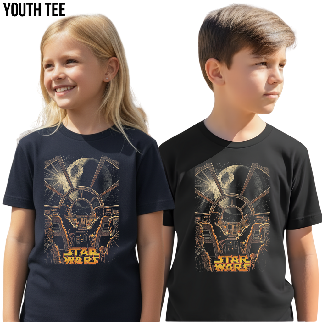 Star Wars Millennium Falcon Shirt: Vintage Comic Style Tee
