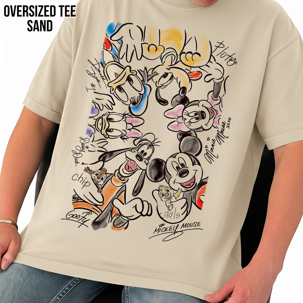 Retro Disney Characters Shirt – Mickey Minnie Friends Shirt