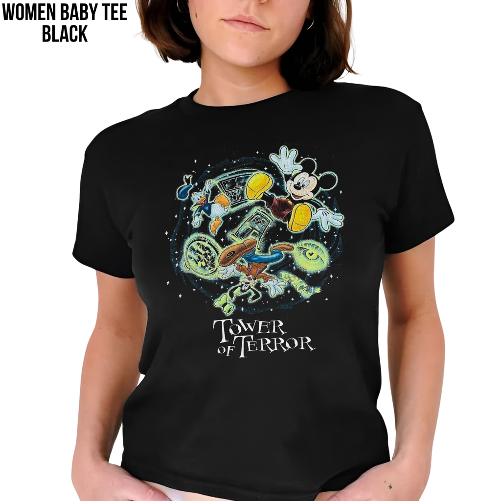 Vintage Tower of Terror Shirt – Mickey Donald Goofy Ride Tee