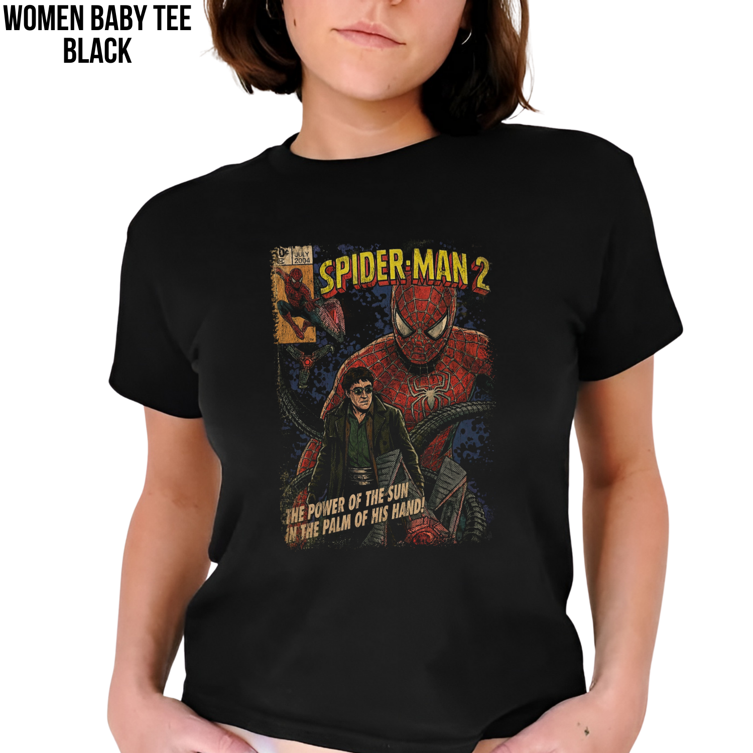 Spider-Man 2 Vintage Comic Shirt - Tobey Maguire Spider-Man Graphic