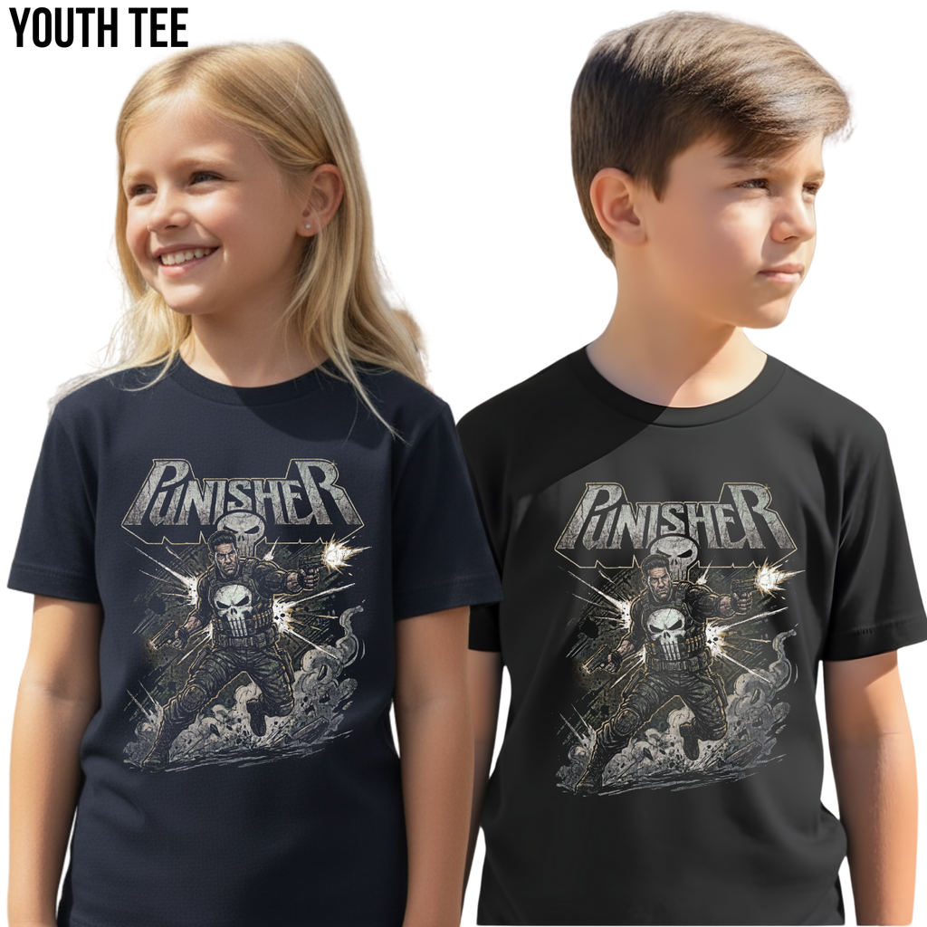 Vintage Punisher Shirt: Retro Marvel Comic Tee