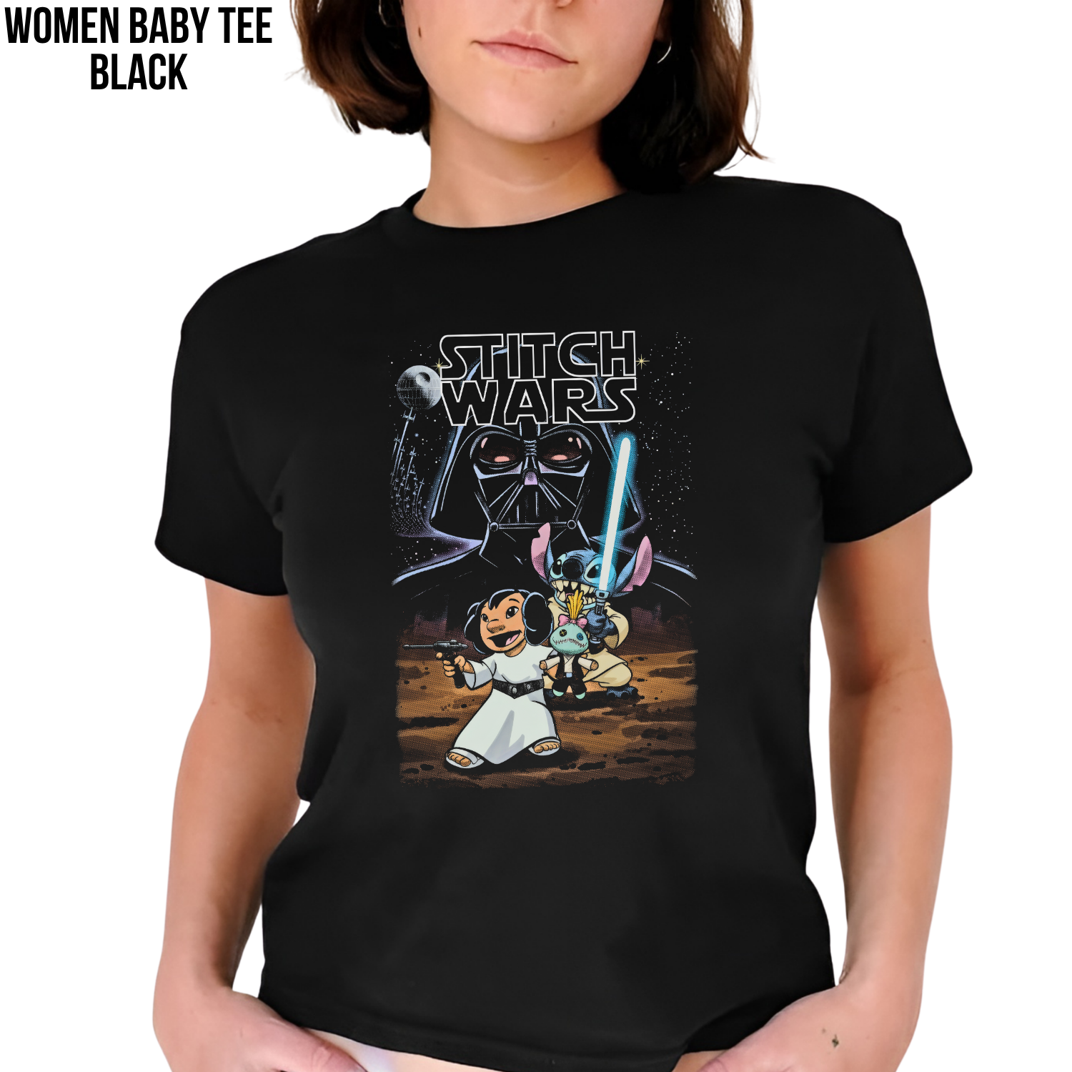 Disney Stitch Wars Shirt – Lilo and Stitch Star Wars Tee