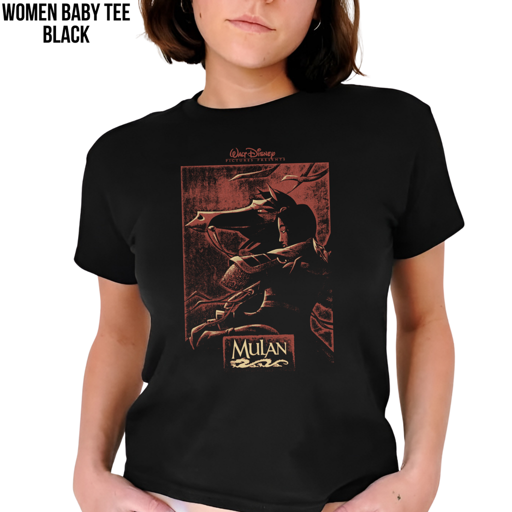 Mulan Shirt Vintage Disney Tee - Disney Princess Mulan Graphic T-Shirt