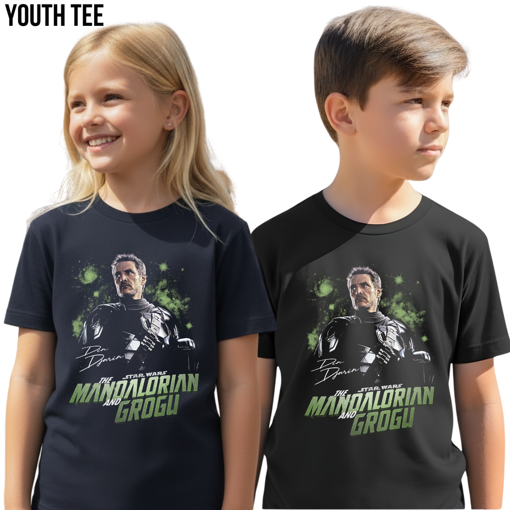 Mandalorian and Grogu Shirt: Din Djarin Pedro Pascal Star Wars Tee