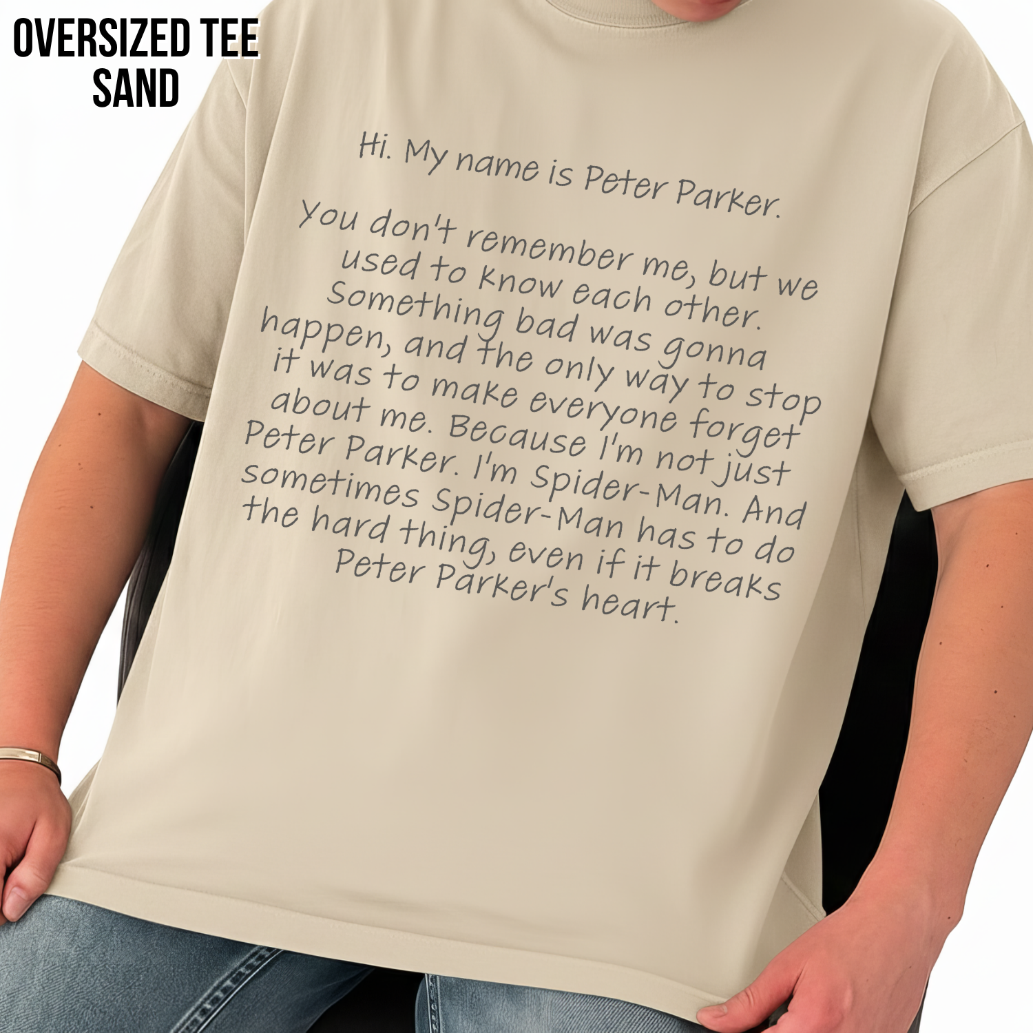 Spider-Man Shirt – Hi My Name Is Peter Parker Spider-Man No Way Home Quote Tee, Spider-Man Fan Gift, Tom Holland Spider-Man Shirt, Marvel Graphic Tee