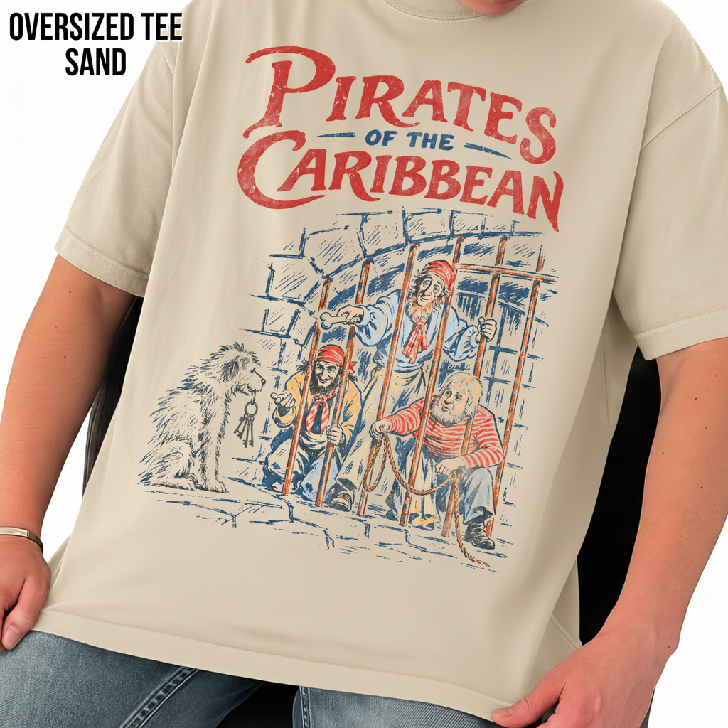 Pirates of the Caribbean Ride Shirt – Disney Pirates Dog Scene Vintage Graphic Shirt, Pirates Ride Tee, Disney Parks Fan Gift, Disneyland Attraction Merch