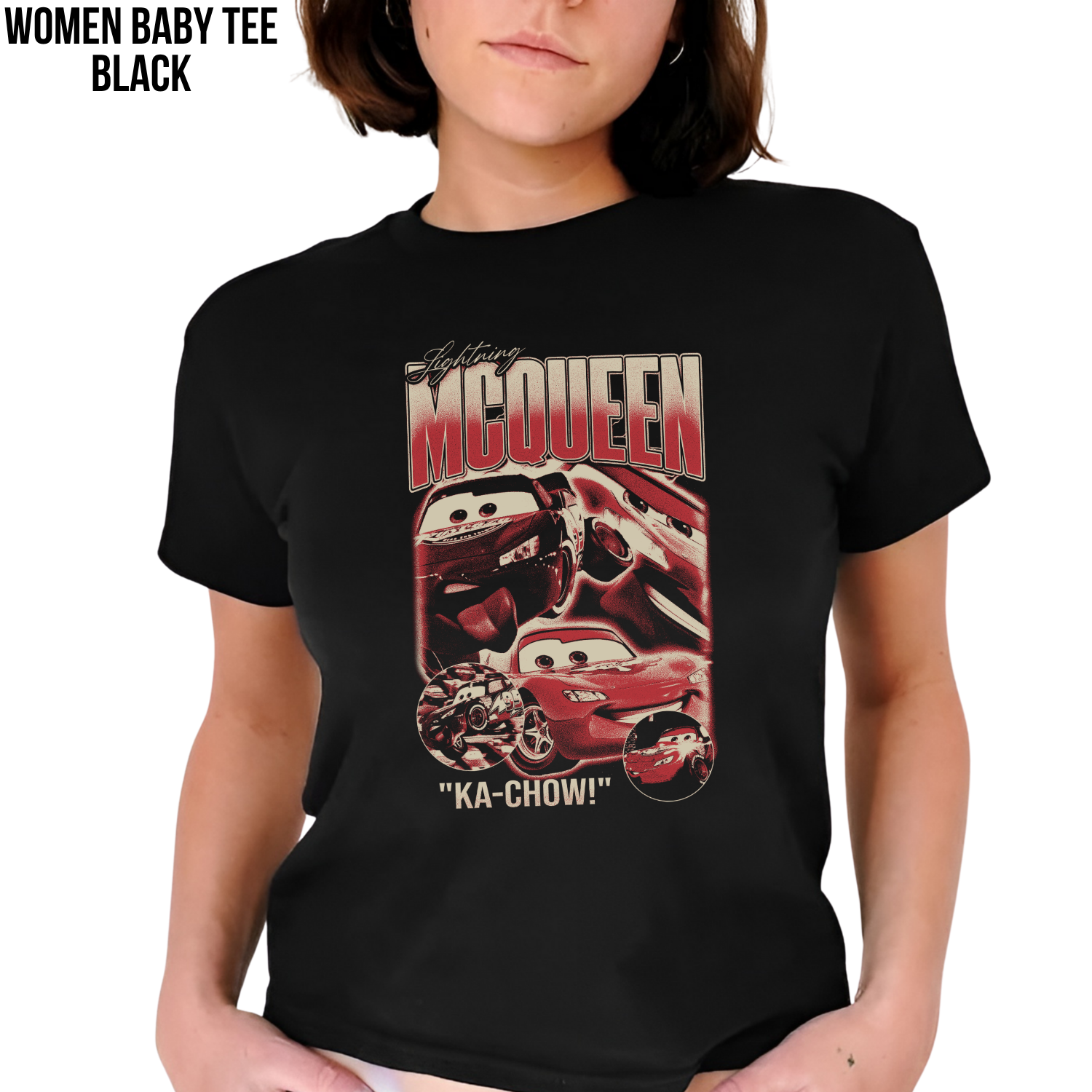 Lightning McQueen Shirt – Vintage Cars Pixar Tee