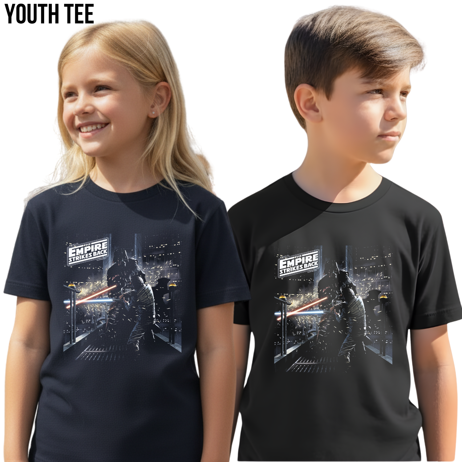 Vintage Star Wars Empire Strikes Back Shirt – Luke Skywalker Vs Darth Vader Duel Tee