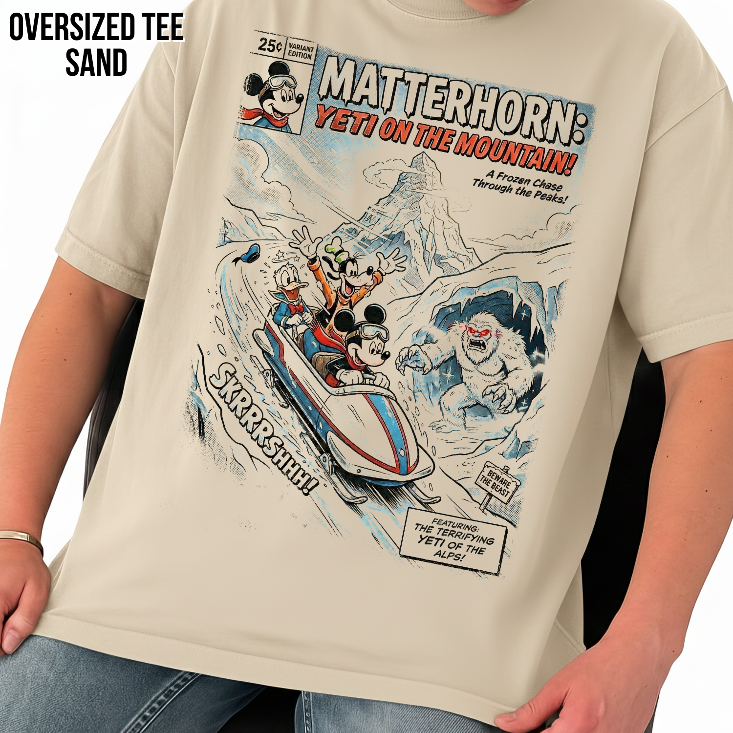 Disney Matterhorn Bobsleds Shirt - Mickey Donald Goofy Graphic