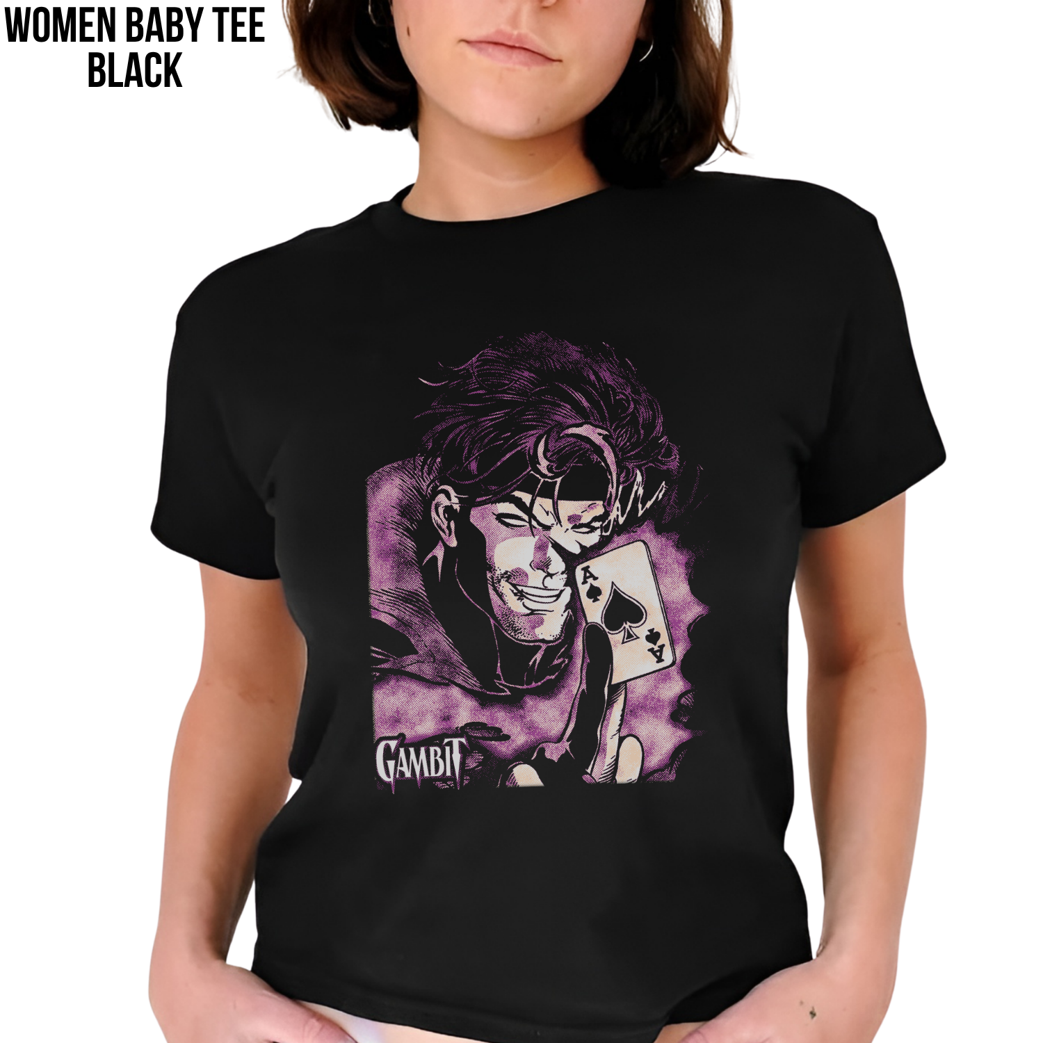 Gambit X-Men Shirt – Gambit Ace of Spades Comic Graphic Tee, Gambit Marvel Fan Gift, Remy LeBeau X-Men Shirt, Marvel Mutant Graphic Tee