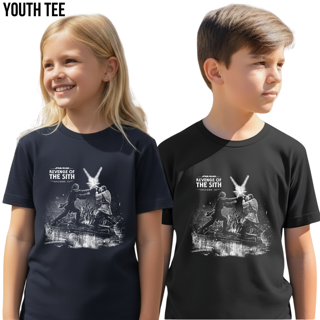 Vintage Revenge of the Sith Shirt: Anakin vs Obi-Wan Duel Tee, Star Wars Episode III Shirt, Mustafar Battle Shirt, Star Wars Fan Gift