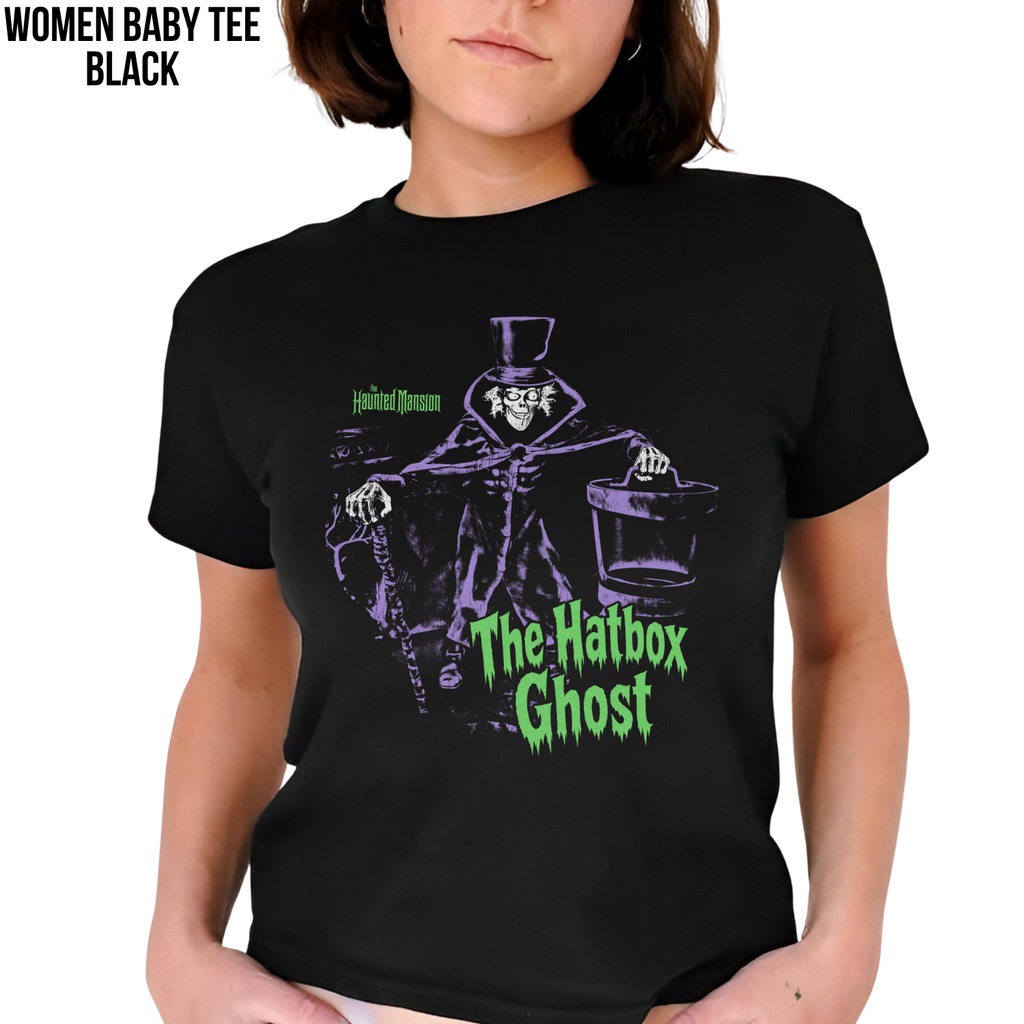 Hatbox Ghost Shirt – Haunted Mansion Hatbox Ghost Tee, Haunted Mansion Graphic Shirt, Disney Halloween Fan Gift, Disney Haunted Mansion Shirt