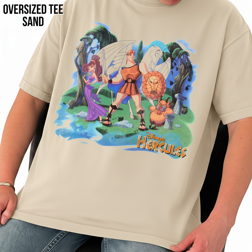 Hercules Shirt – Disney Hercules Meg Pegasus Phil Cast Graphic Tee, Disney Hercules Fan Gift, Disney Animated Movie Shirt, Disney 90s Nostalgia Tee