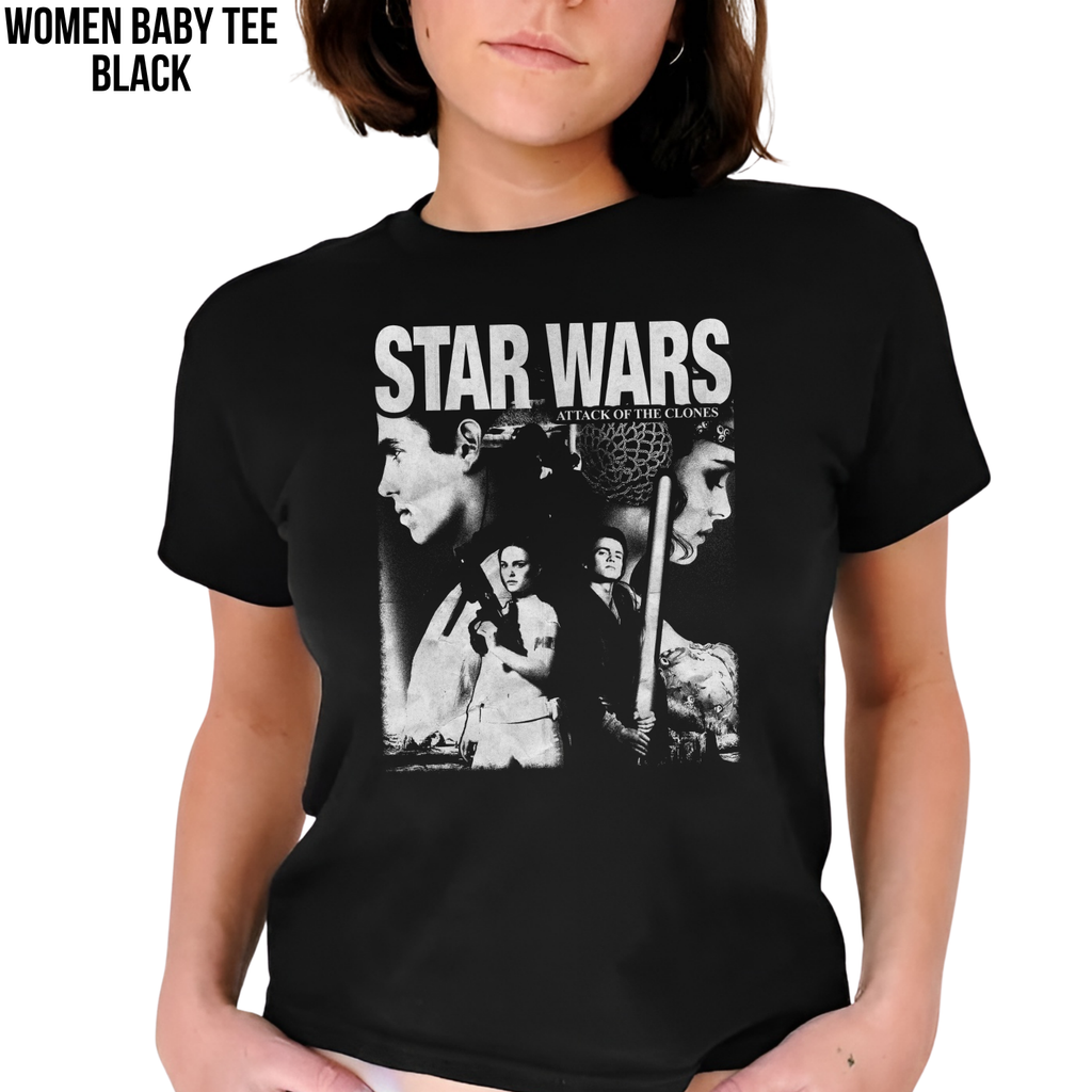 Retro Star Wars Shirt - Attack of the Clones Anakin Padme Shirt