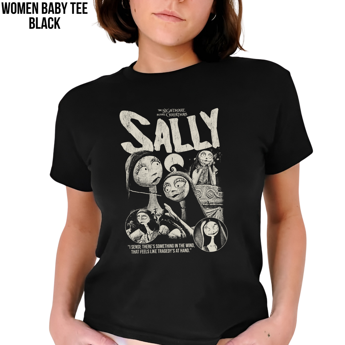 Sally Shirt – Nightmare Before Christmas Sally Vintage Bootleg Graphic Shirt, Sally Rag Doll Portrait Tee, Disney Halloween Fan Gift, Tim Burton Movie Merch