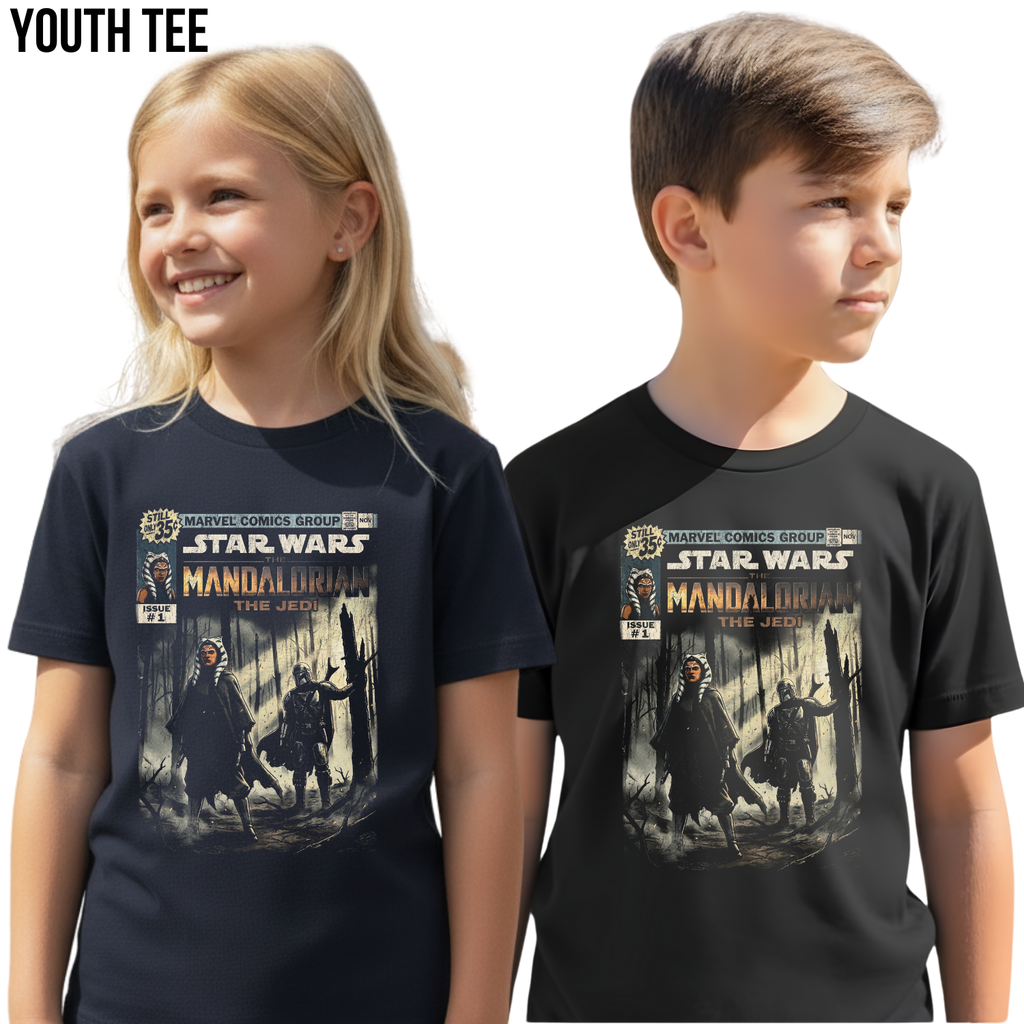 Star Wars Din Djarin and Ahsoka Shirt - "The Jedi" Mandalorian Shirt