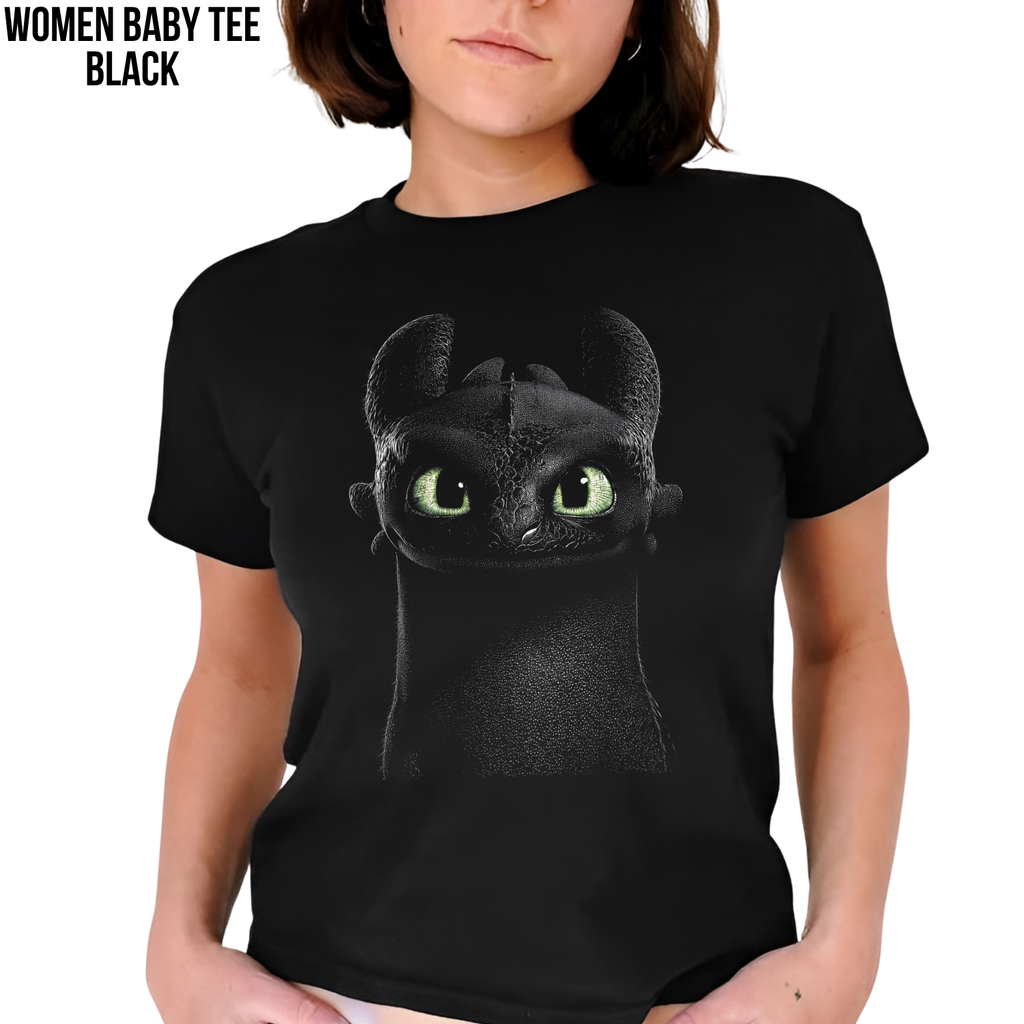 Toothless Shirt – How To Train Your Dragon Close Up Graphic Tee, Toothless Night Fury Fan Gift