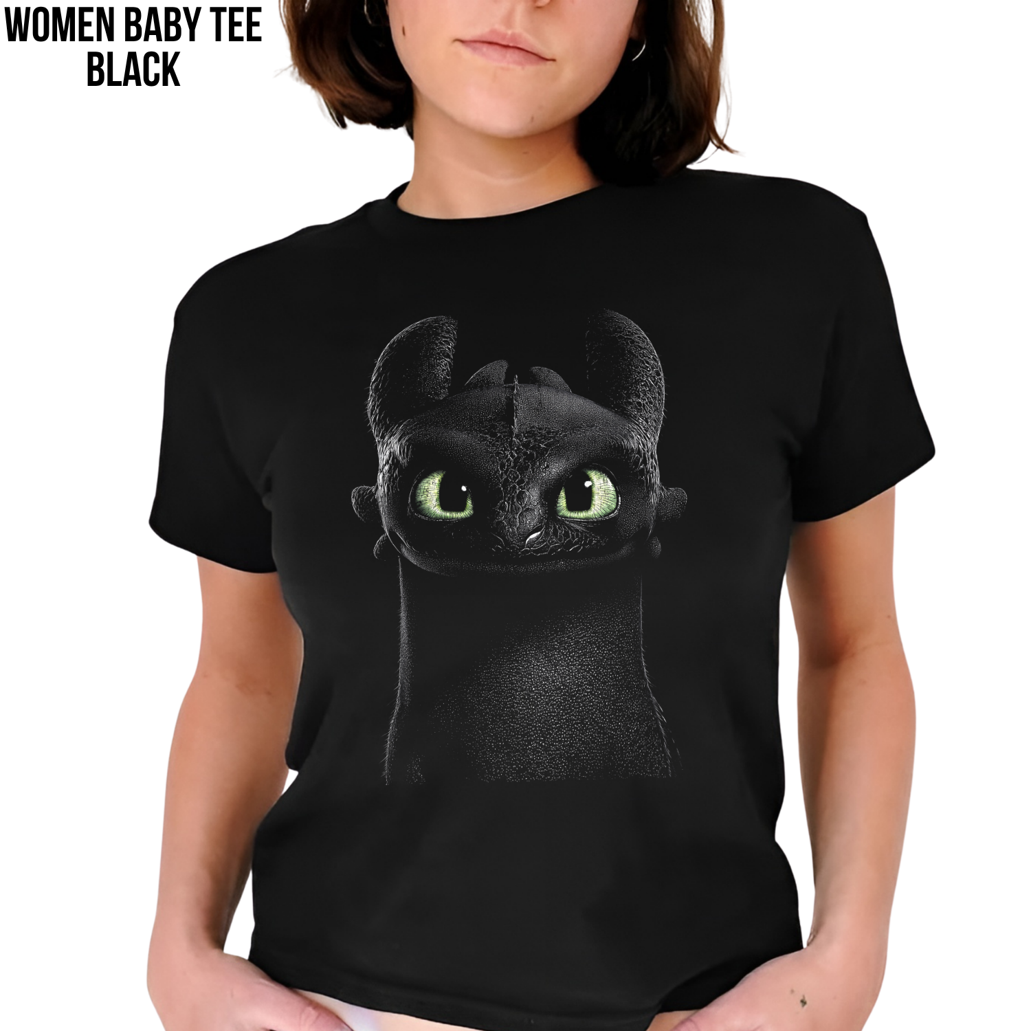 Toothless Shirt – How To Train Your Dragon Close Up Graphic Tee, Toothless Night Fury Fan Gift