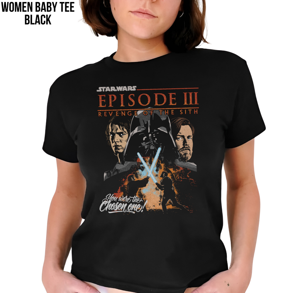 Star Wars Revenge of the Sith Shirt – Anakin vs Obi-Wan Graphic Tee, Episode III Vintage Shirt
