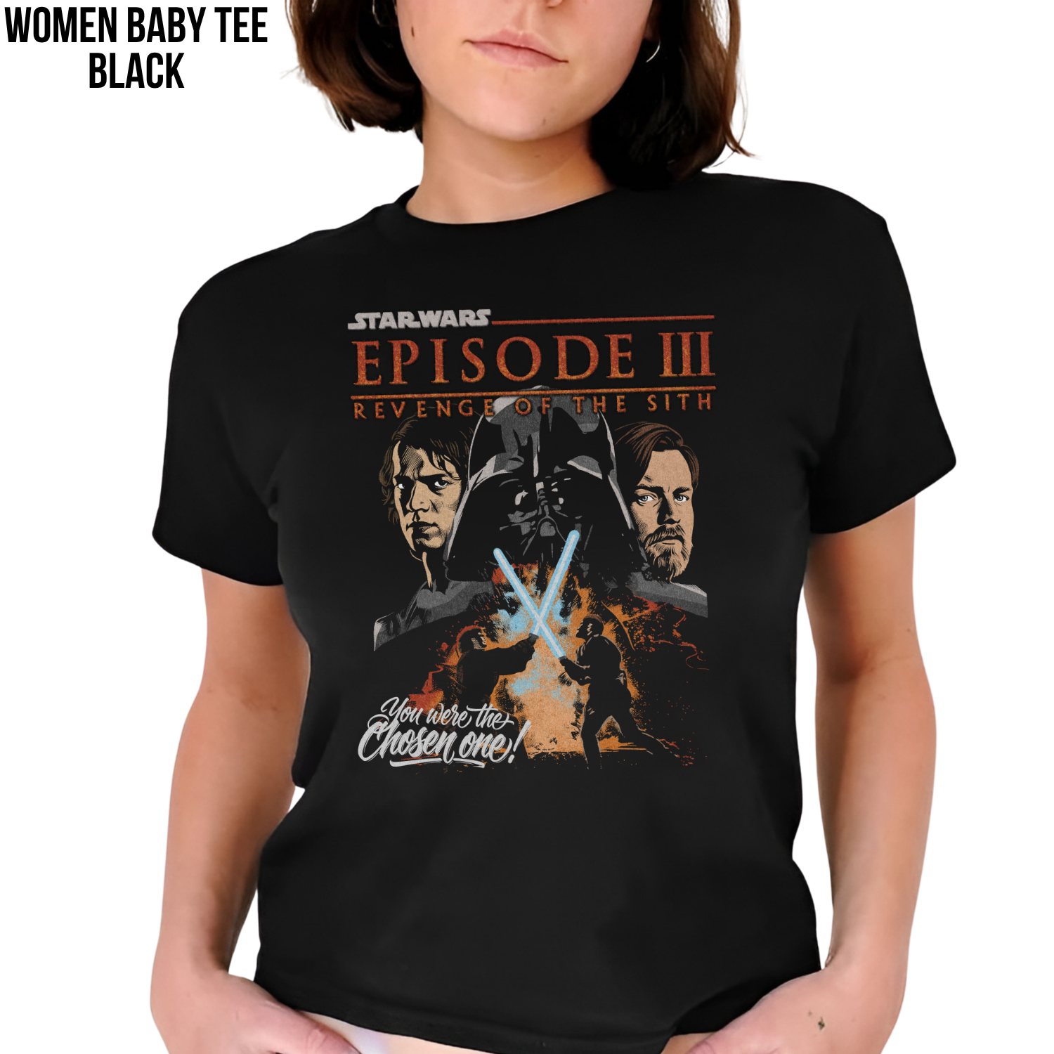 Star Wars Revenge of the Sith Shirt – Anakin vs Obi-Wan Graphic Tee, Episode III Vintage Shirt