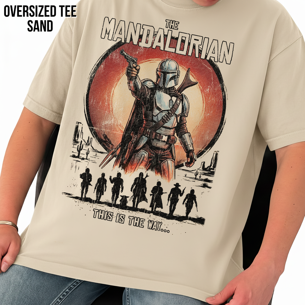 Retro Mandalorian Shirt – Star Wars Graphic Tee