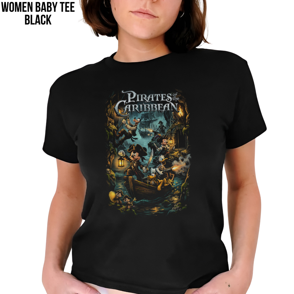 Vintage Disney Pirates of the Caribbean Shirt - Mickey & Friends Disney Shirt