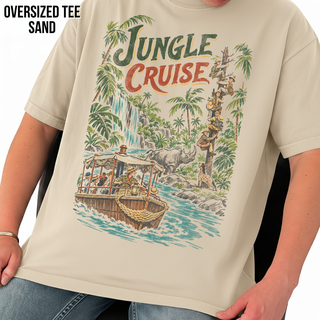 Jungle Cruise Shirt – Disney Jungle Cruise Vintage Graphic Shirt, Skipper Ride Scene Tee, Disney Parks Fan Gift, Disneyland Attraction Merch