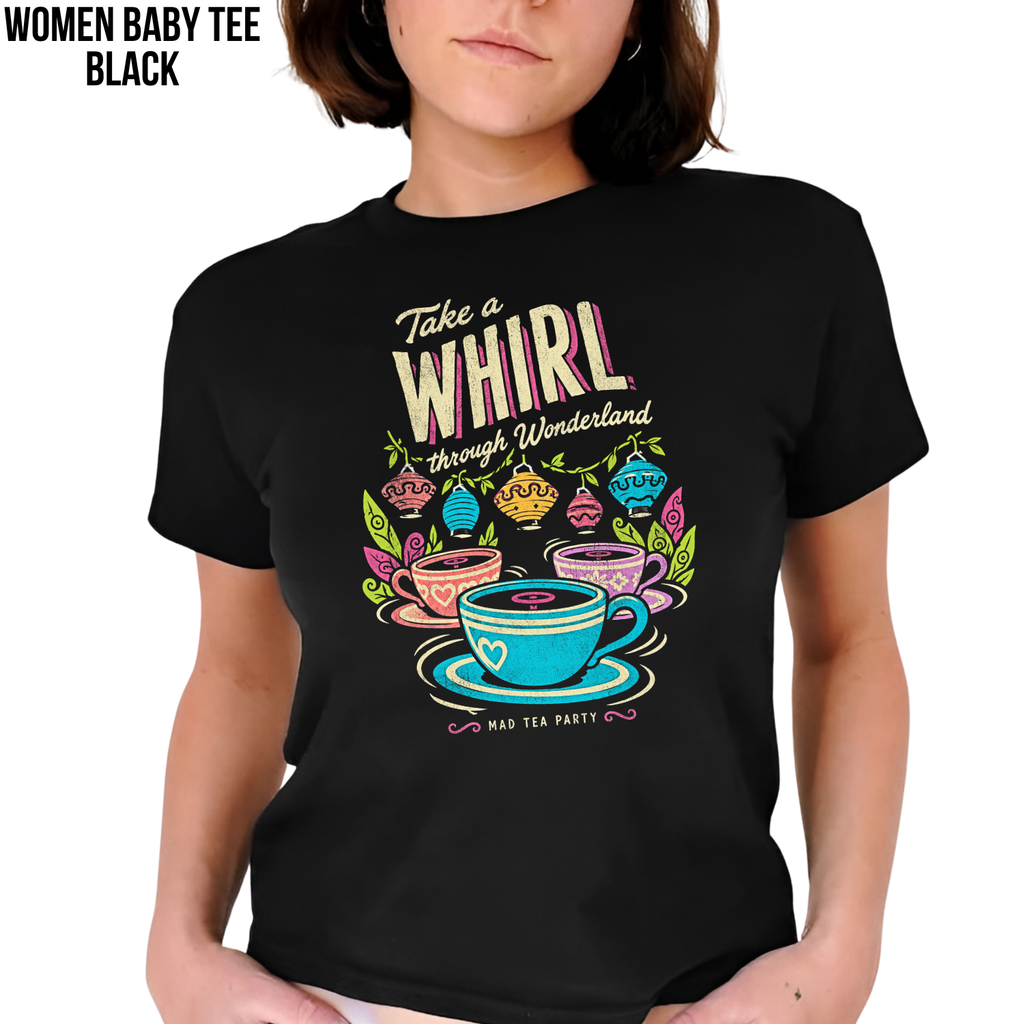 Mad Tea Party Shirt – Alice in Wonderland Teacups Disney Ride Graphic Shirt, Disney Parks Fan Gift, Vintage Wonderland Teacups Shirt, Retro Disney Attraction Merch
