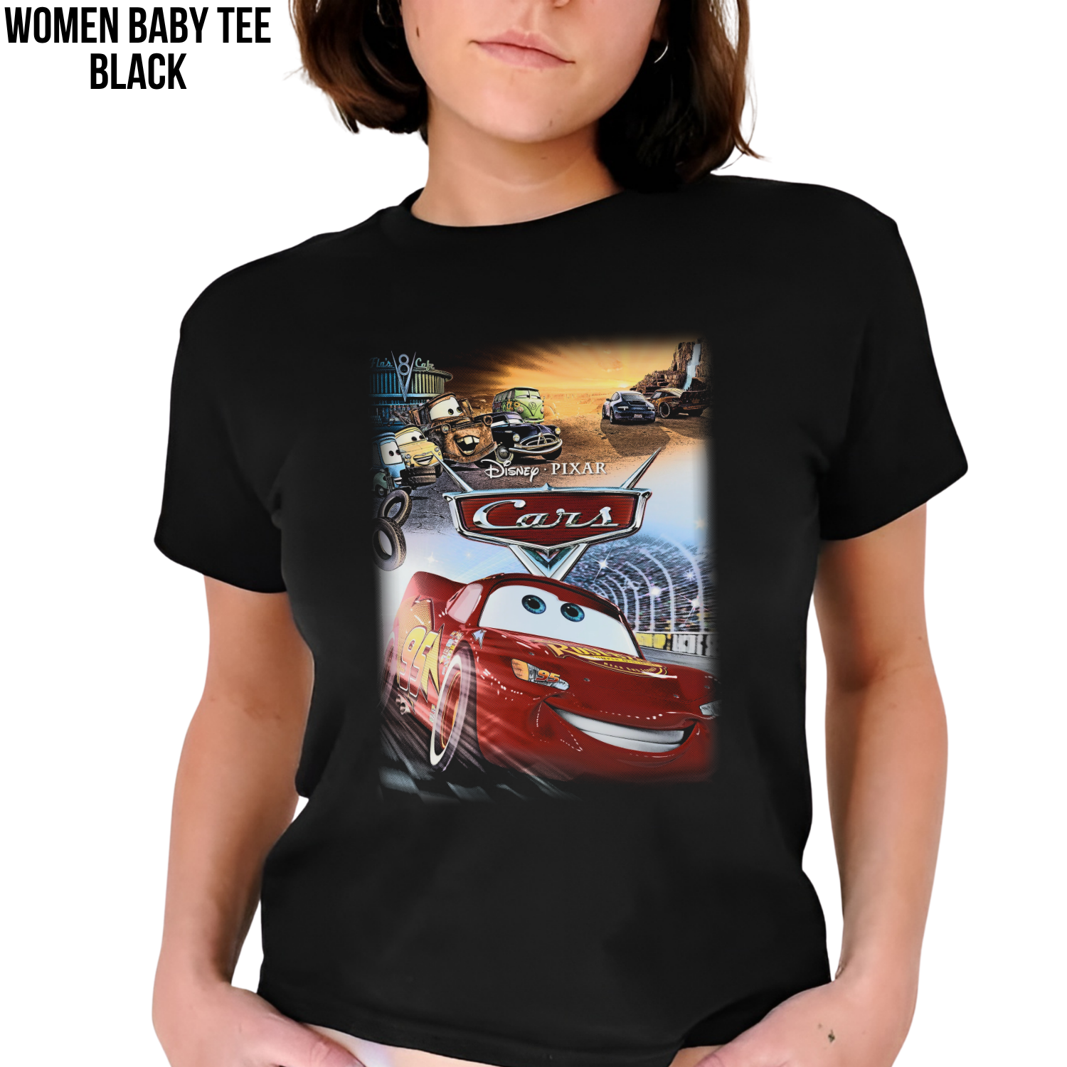 Disney Pixar Cars Shirt – Lightning McQueen and Mater Graphic Tee