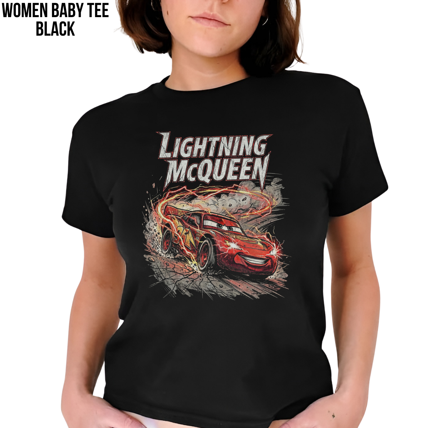 Vintage Lightning McQueen Shirt - Disney Cars Shirt
