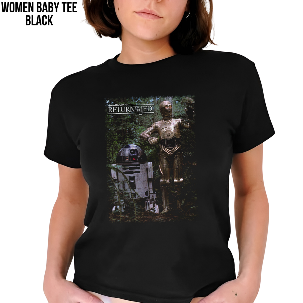 Star Wars Return Of The Jedi Shirt – R2-D2 and C-3PO Endor Graphic Tee, Star Wars Fan Gift, Return Of The Jedi Droids Shirt