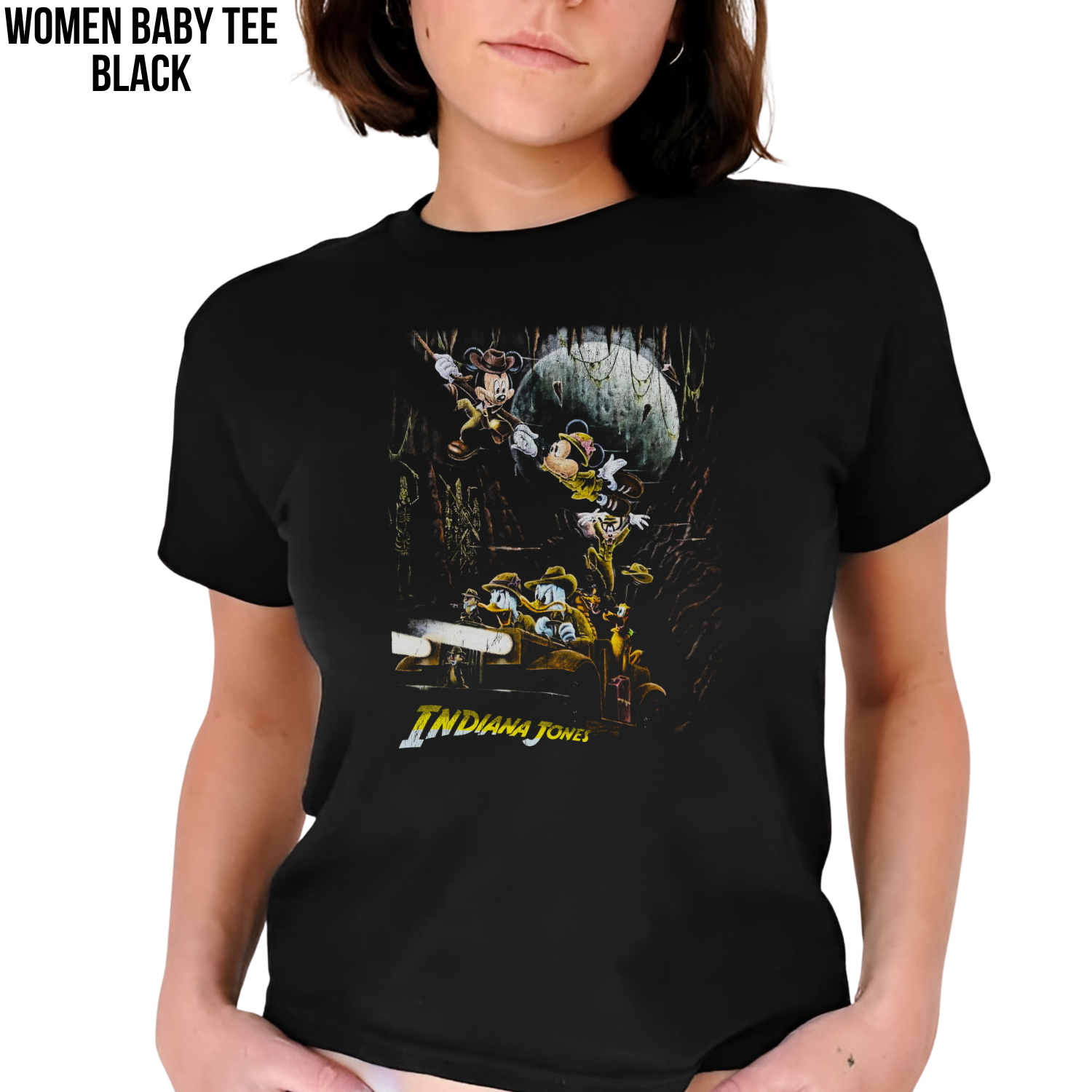 Mickey & Friends Indiana Jones Disney Shirt -  Vintage Disney Indiana Jones Ride Shirt