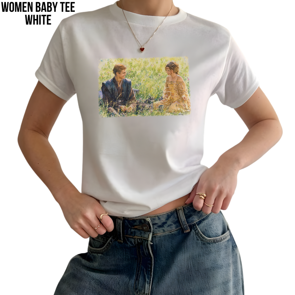 Star Wars Anakin and Padme Shirt – Naboo Watercolor Tee