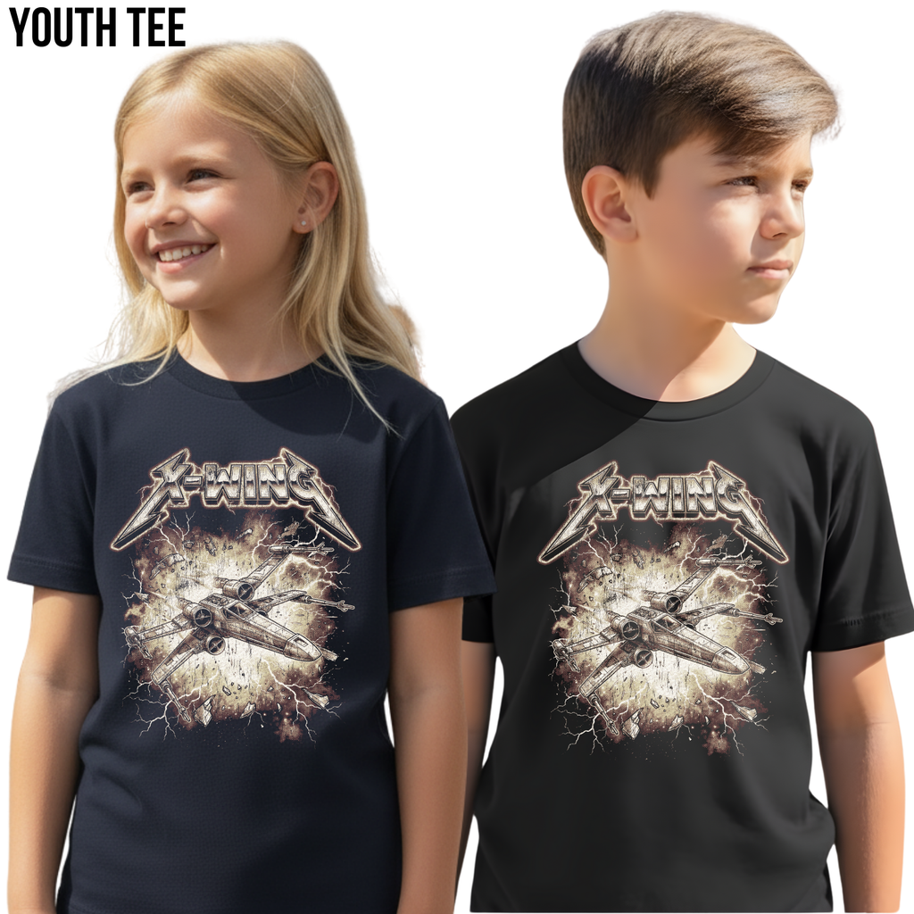 X-Wing Starfighter Shirt – Retro Star Wars Heavy Metal Tee