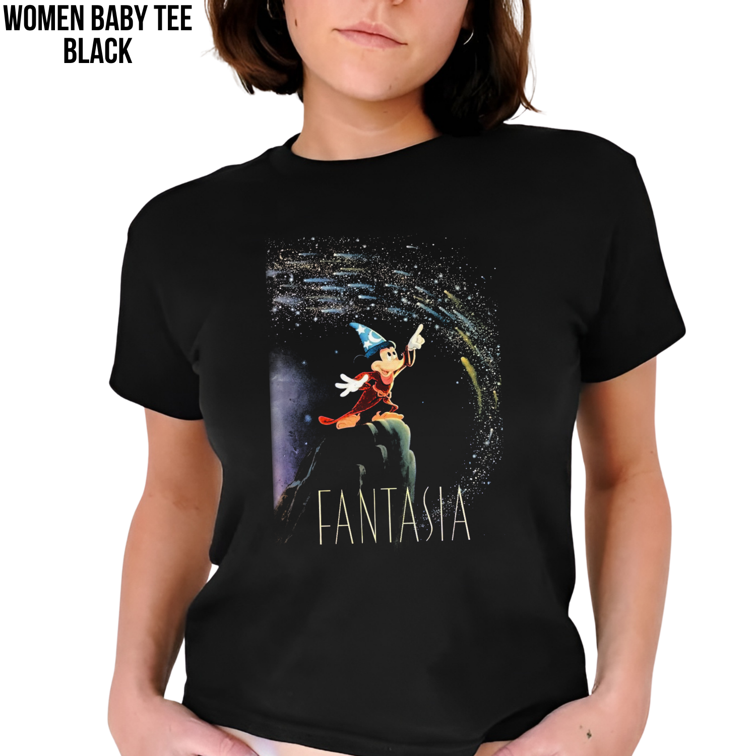 Fantasia Shirt – Sorcerer Mickey Graphic Tee, Disney Fantasia Fan Gift, Classic Disney Movie Shirt, Disneyland Mickey Mouse Tee