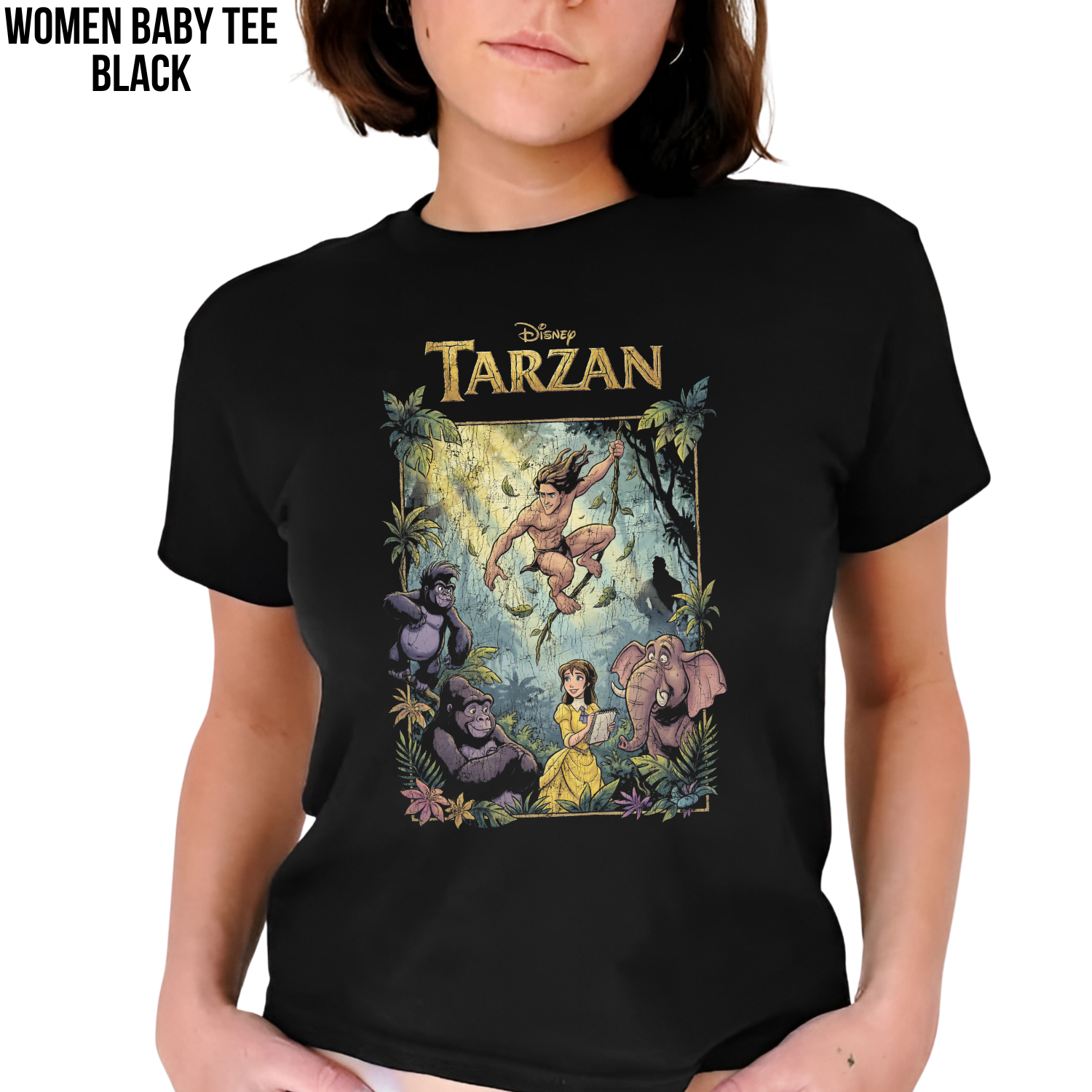 Disney Tarzan Shirt – Tarzan and Jane Graphic Tee, Disney Vintage Shirt