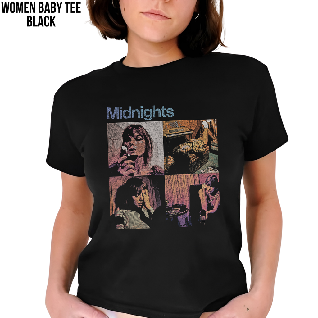 Taylor Swift Midnights Shirt – Vintage Bootleg Midnights Album Graphic Shirt, Swiftie Fan Gift, Taylor Swift Merch, Retro Midnights Shirt