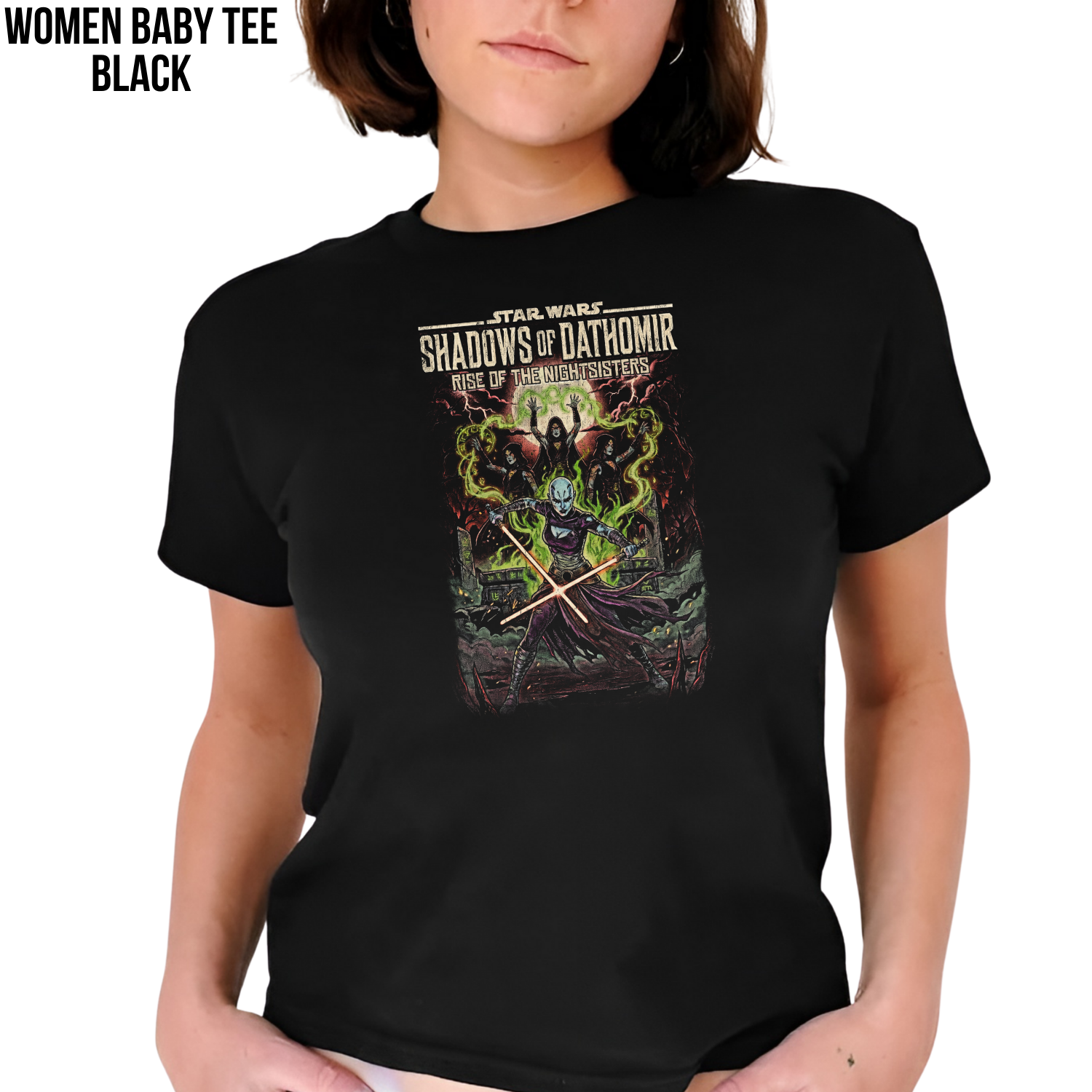 Star Wars Shadows of Dathomir Shirt – Asajj Ventress Nightsisters Vintage Comic Tee