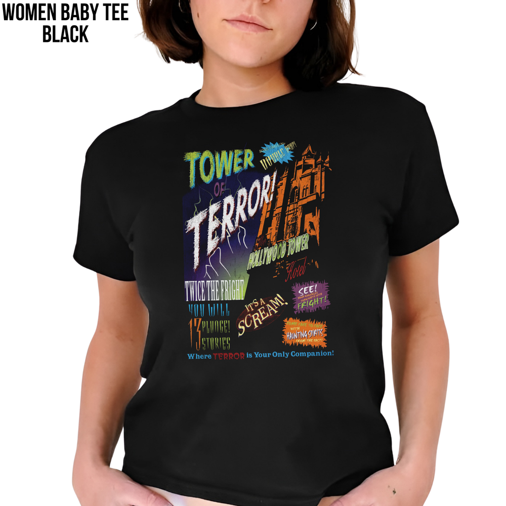 Vintage Tower of Terror Shirt – Retro Disney Ride Tee, Hollywood Studios Shirt