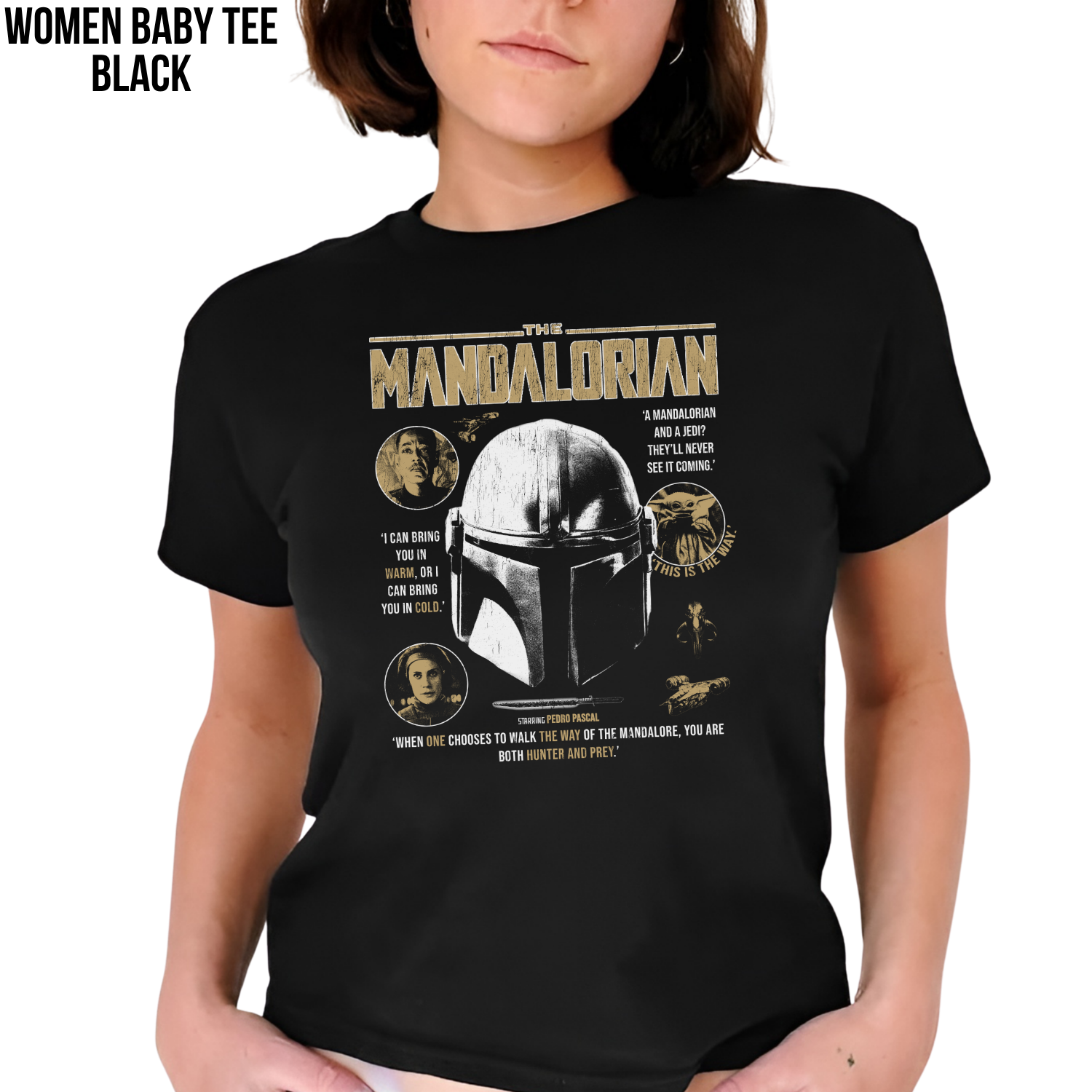 Star Wars The Mandalorian Shirt – This Is The Way Tee, Din Djarin and Grogu Graphic Tee