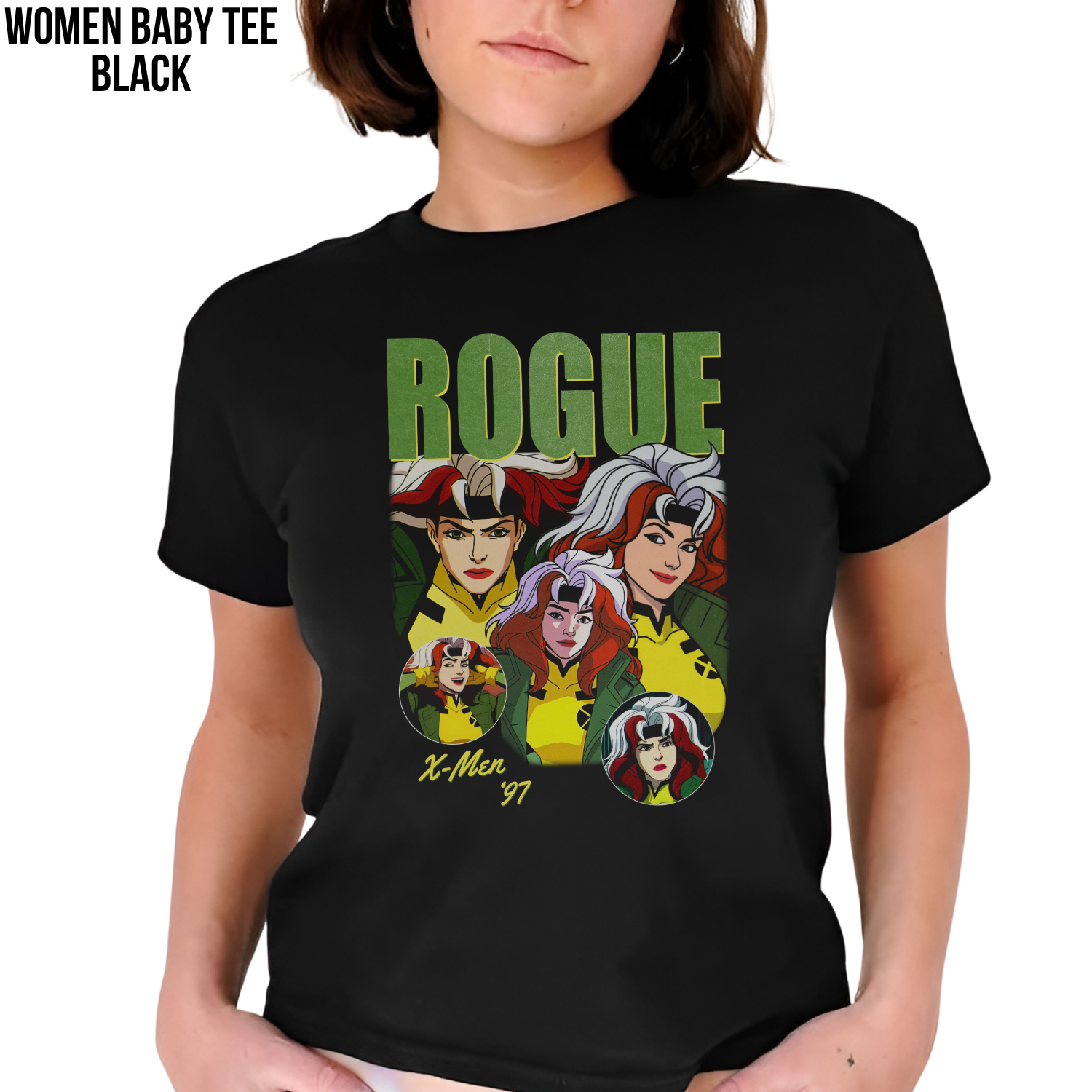 Rogue X-Men 97 Shirt – X-Men '97 Rogue Collage Graphic Tee, Rogue Marvel Fan Gift, X-Men Animated Series Shirt, Marvel Mutant Graphic Tee