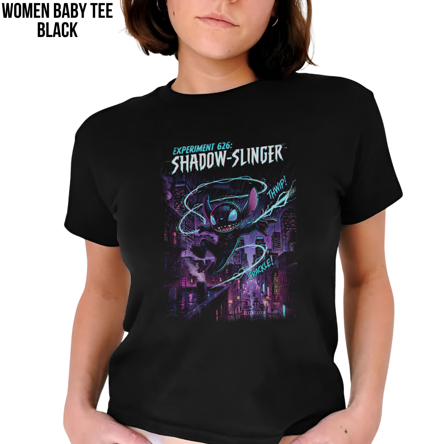 Experiment 626 Stitch Shirt: Stitch Spider-Man Spider-Verse Tee