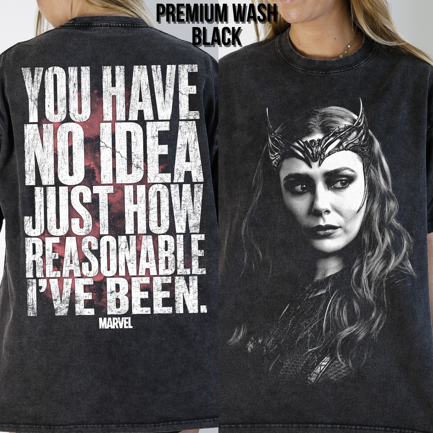 Scarlet Witch Shirt – Wanda Maximoff You Have No Idea Just How Reasonable I've Been Tee, Scarlet Witch Marvel Fan Gift, WandaVision Graphic Shirt, Marvel Villain Shirt