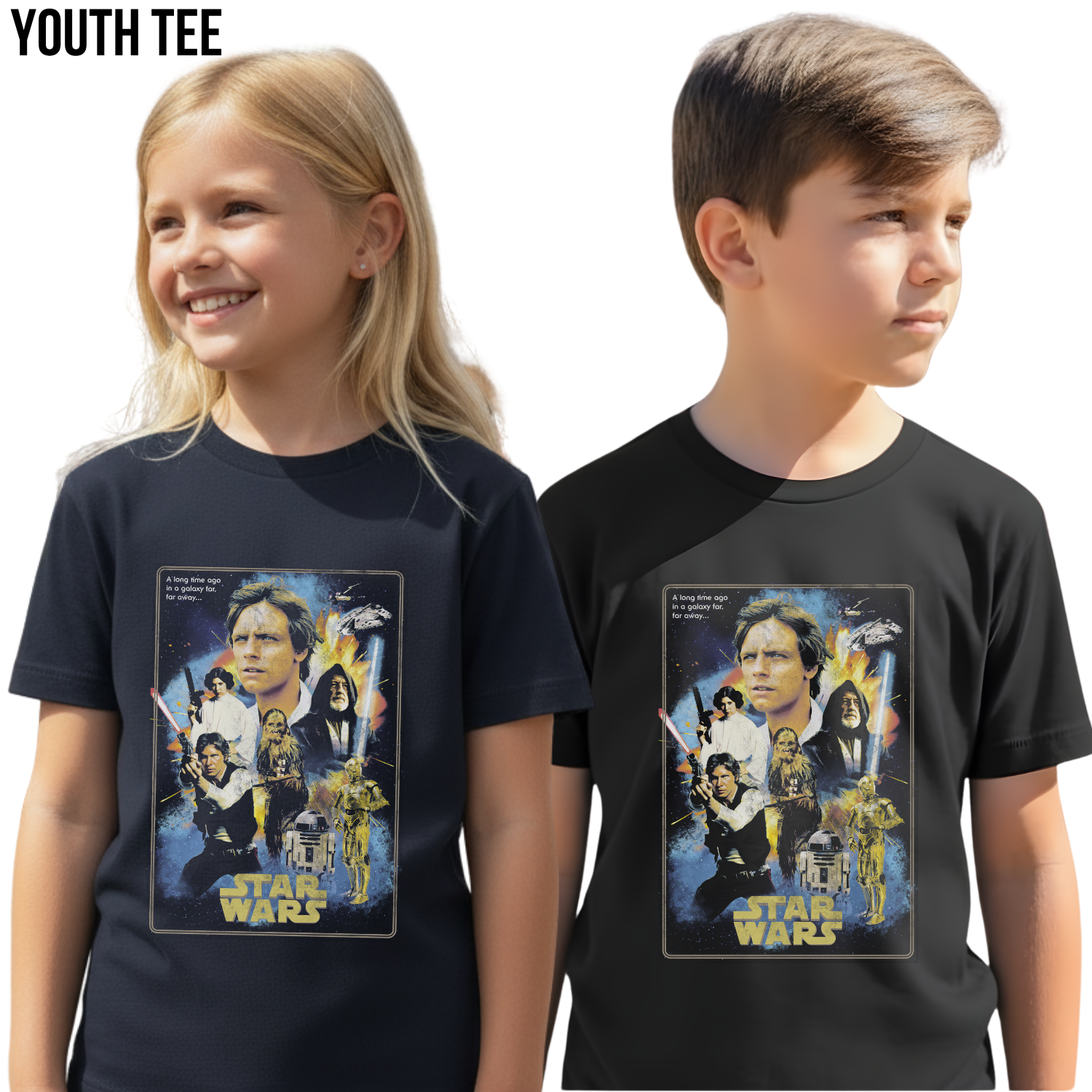 Vintage Star Wars Shirt - A New Hope Movie Poster Tee 1977