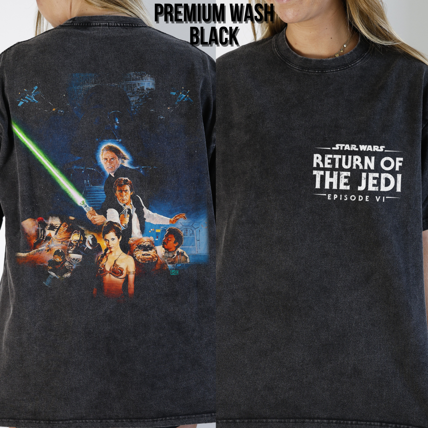 Star Wars Return Of The Jedi Shirt – Episode VI Movie Poster Double Sided Graphic Tee, Star Wars Fan Gift, Original Trilogy Shirt