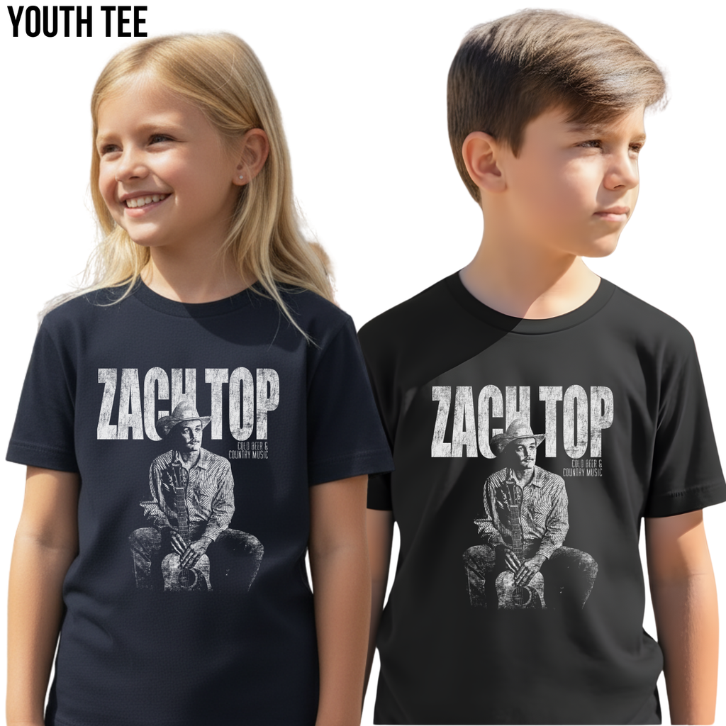 Vintage Zach Top Shirt – Cold Beer & Country Music Tee