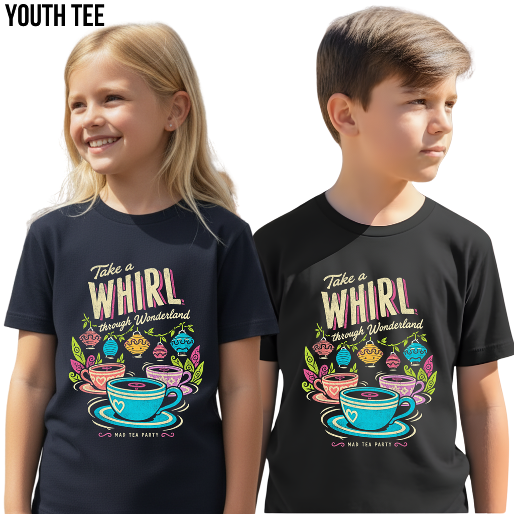 Mad Tea Party Shirt – Alice in Wonderland Teacups Disney Ride Graphic Shirt, Disney Parks Fan Gift, Vintage Wonderland Teacups Shirt, Retro Disney Attraction Merch
