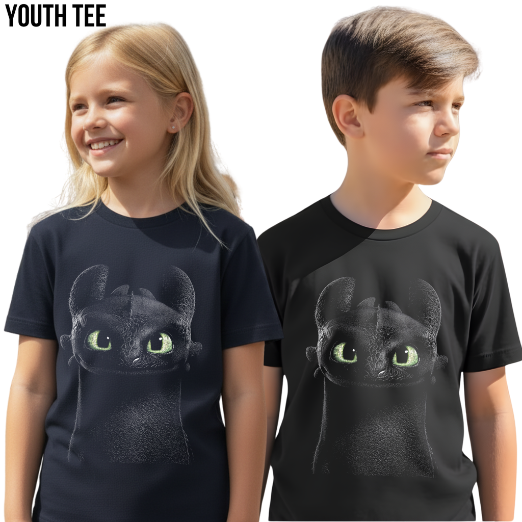 Toothless Shirt – How To Train Your Dragon Close Up Graphic Tee, Toothless Night Fury Fan Gift